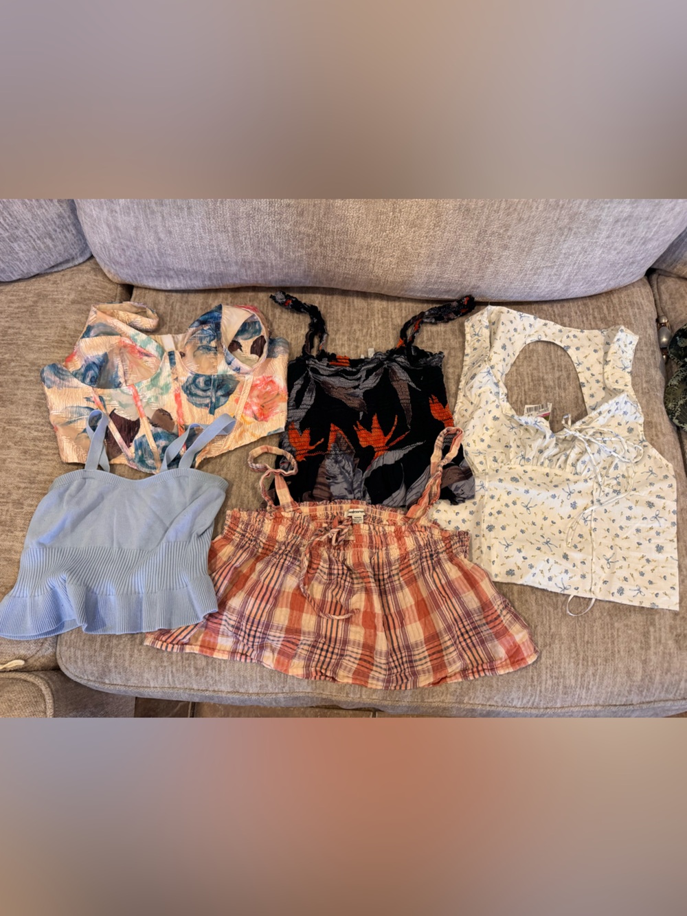 Multi-Style Crop Top Bundle Medium Large Different Brands